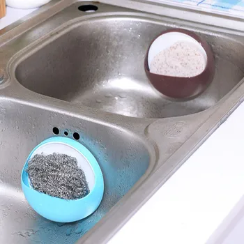 New In Plastic Suction Cup Soap Toothbrush Box Dish Holder Bathroom Shower Accessory Household Merchandises Free Shipping Items 4