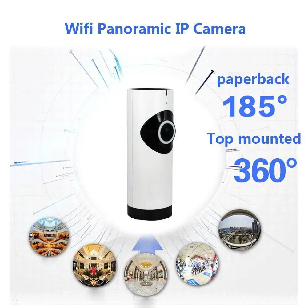 

180 Degree Lens 360eyeS IPC WiFi Camera Panoramic IP Camera 720P Baby Monitor