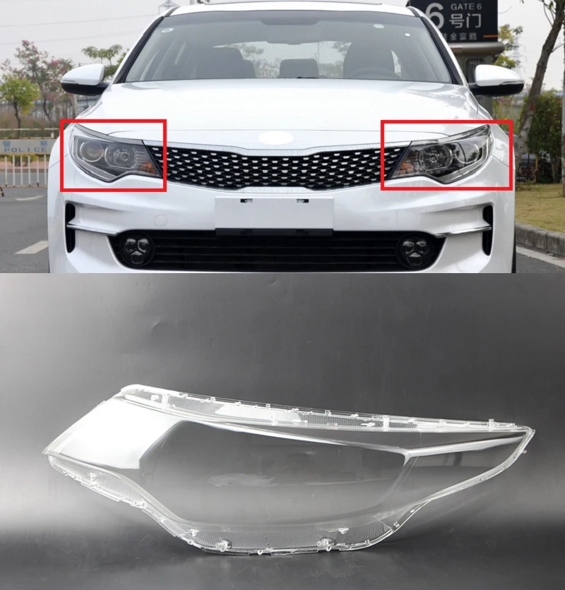 

Lofty Richy For K5 Optima 2016-2018 Front Head Light Headlamp Lens Cover Lampshade Headlight Glass Lamp Lampcover Shell Hood Lid