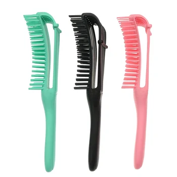 

Hair Comb Detangling Brush Adjustable Detangler Brush for Wavy Curly Hair Detangle Easily Wet Dry Long Hair Hairbrush