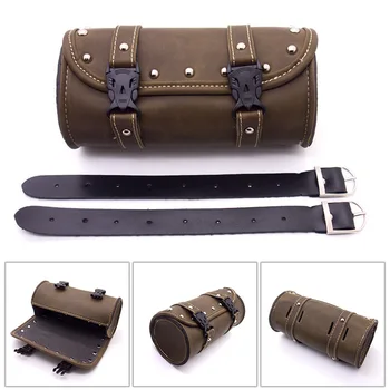 

Tool Motorcycle Bag 21*10.3cm Mounting Straps Part Retro Handlebar Bar