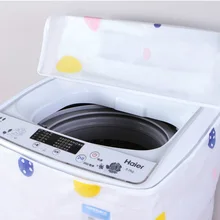 Волнистый диск стиральная машина пылезащитный чехол прочный водонепроницаемый чехол для стиральной машины молнии бытовые пылезащитные Чехлы для домашнего декора