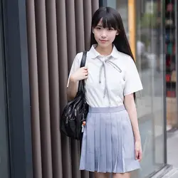 Японские Jk с короткими рукавами/длинные комплекты школьная форма для девочек осень старшеклассницы новые матросские Костюмы униформы
