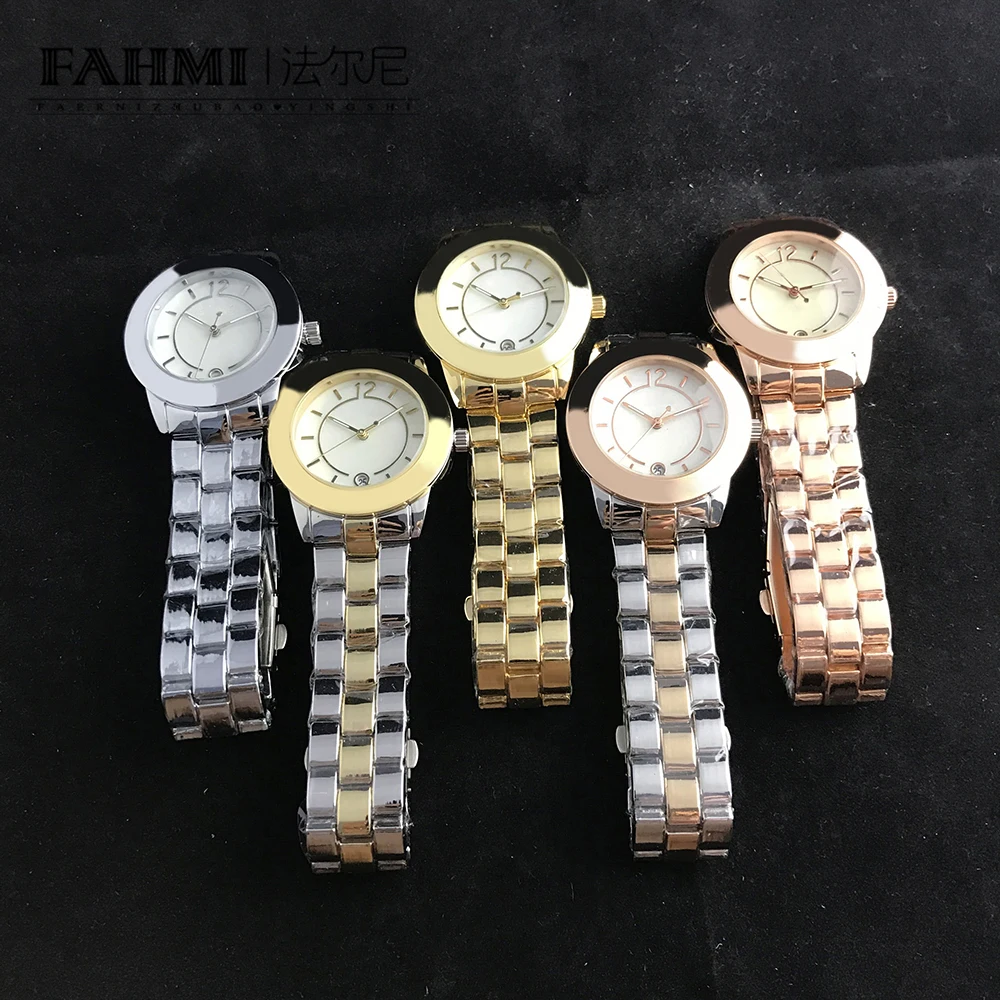 

FAHMI Alloy Fashion Business Exquisite Men and Women Couple Quartz Watch Rose Gold High Quality Original Jewelry Fashion Gift