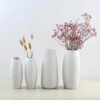

Wholesale Promotion Ceramics Flower Vase Home Decoration Plants Pots Wedding Decor Accessories Figurines Crafts Vase Ornaments