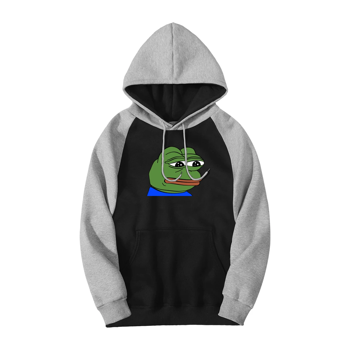 

Feels Good Man Frog Pepe Raglan Hoodies Angry Pepe Anime Print Streetwear Sad Frog Winter Warm New Hoody Casual Comic Tracksuit