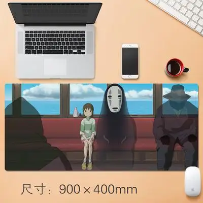 Студия Ghibli тысячи Chihiro Безликий человек изображение игрушка Хаяо Миядзаки коврик для мыши игровой плеер клавиатура Коврик девочка мальчик игрушка - Цвет: Небесно-голубой