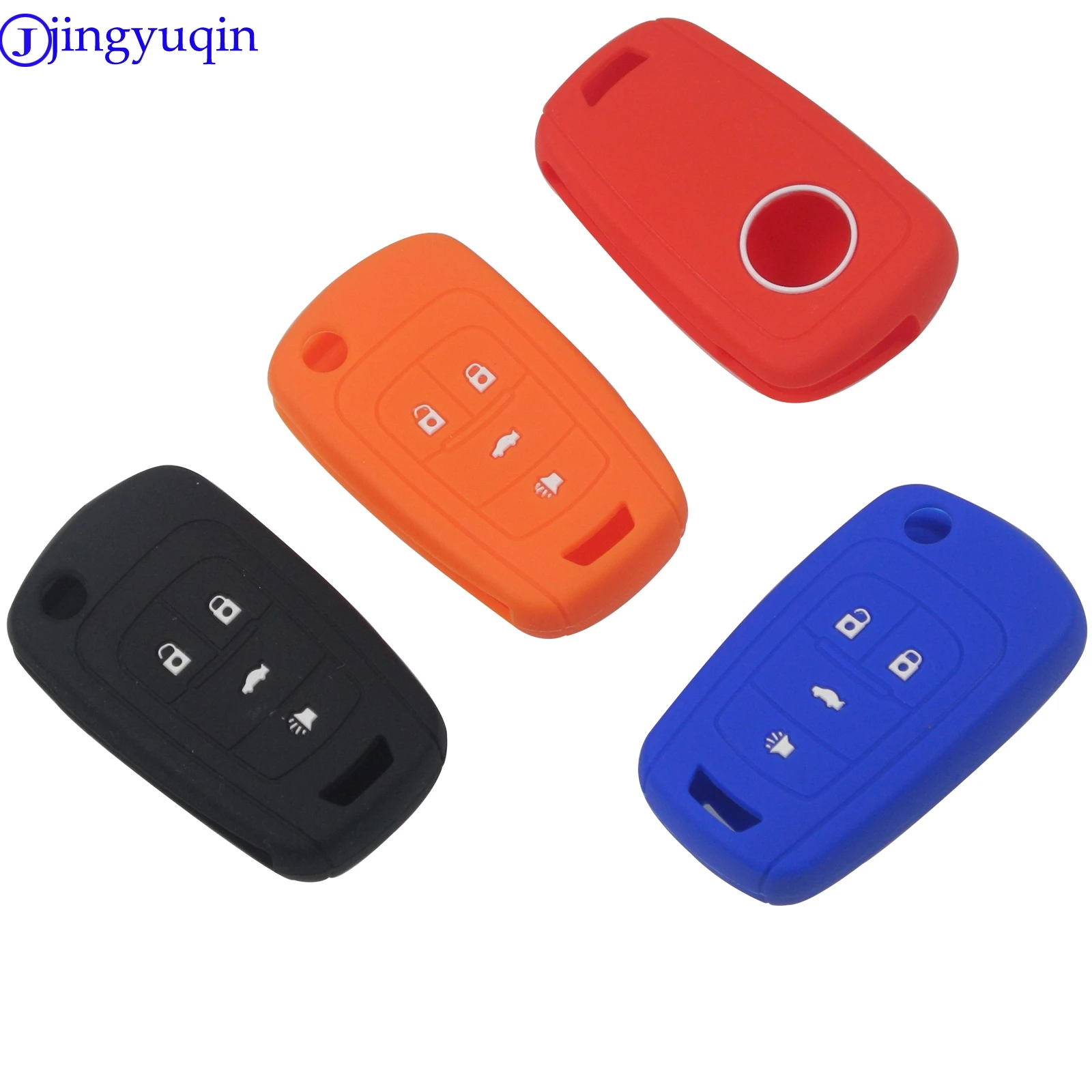 jingyuqin Auto Accessories Silicone Key Protect Bag For Buick Chevrolet AVEO CRUZE Remote Shell Cover Flip Case for Car | Автомобили и