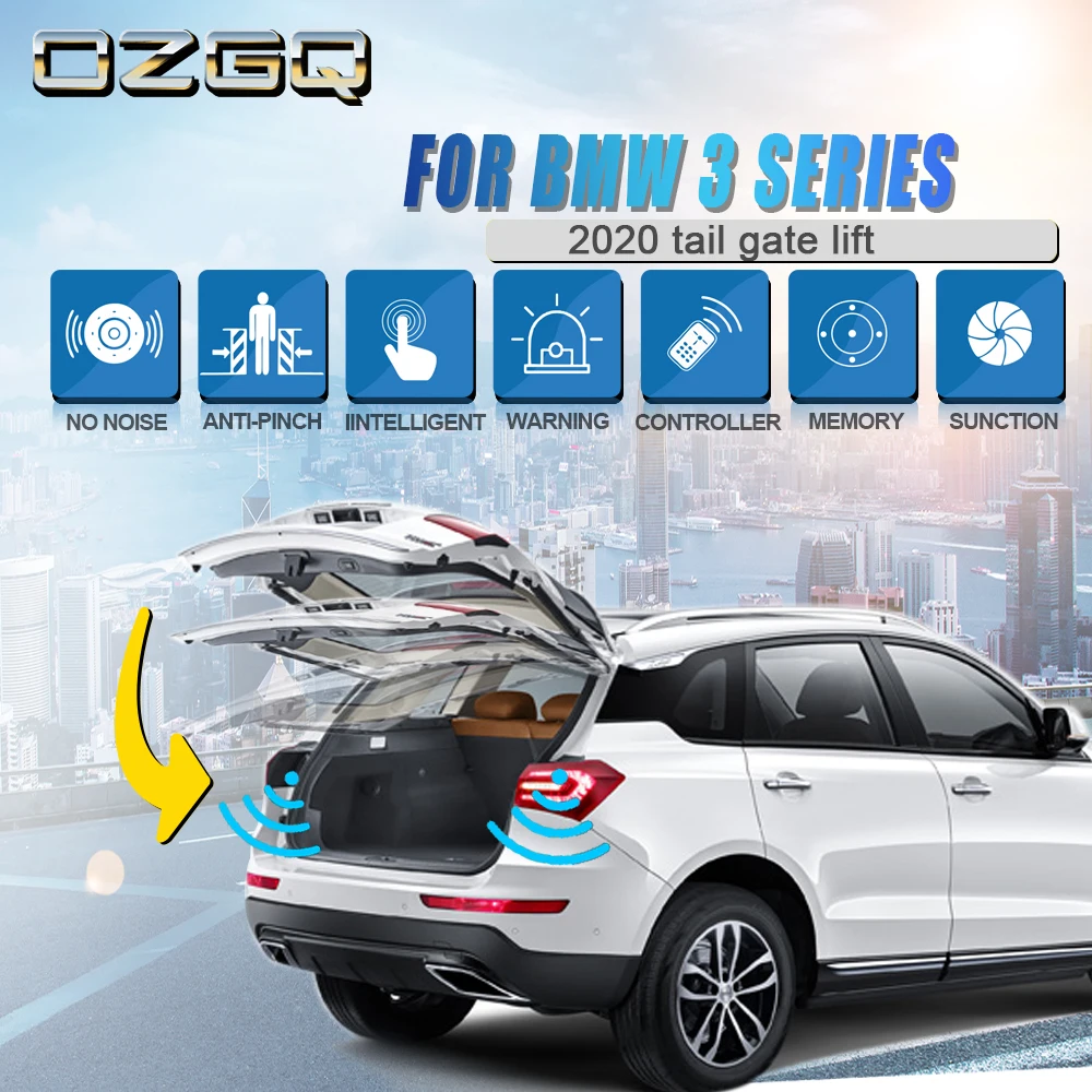 

OZGQ New Car Truck No Noise Anti-pinch Remote Control Auto Electric Power Tail Gate Lift For BMW 3 Series 2020 With Suction