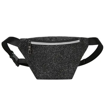 

Sequins Waist Bags Women Belt Bags Fanny Packs Bum Bag Phone Zipper Waist Pouch 2019 New Casual Zipper Phone Bag #T1P