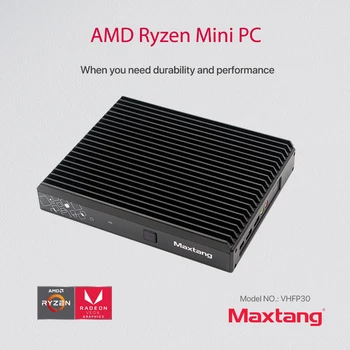 

Maxtang Fanless mini pc AMD Ryzen R5 2500U dual sodimm DDR4 4cores desktop computer thin client NUC HDMI VGA WiFi 6USB