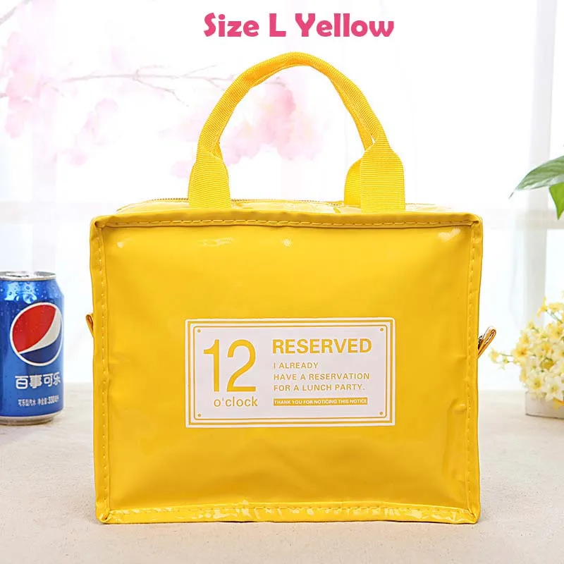 Yellow Size L Портативный Термальность сумка Водонепроницаемый соска для малышей с изображением бутылки из-под молока органайзер для детей обед хранения грудного вскармливания сумочка из искусственной кожи - Цвет: Yellow Size L