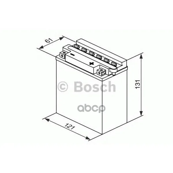 Аккумулятор Для Мототехники Bosch Moba Fp M4f 12v 5ah 60a(12n5-3b/Yb5l-B) 121x61x131mm 2.11kg Bosch арт. 0092M4F180