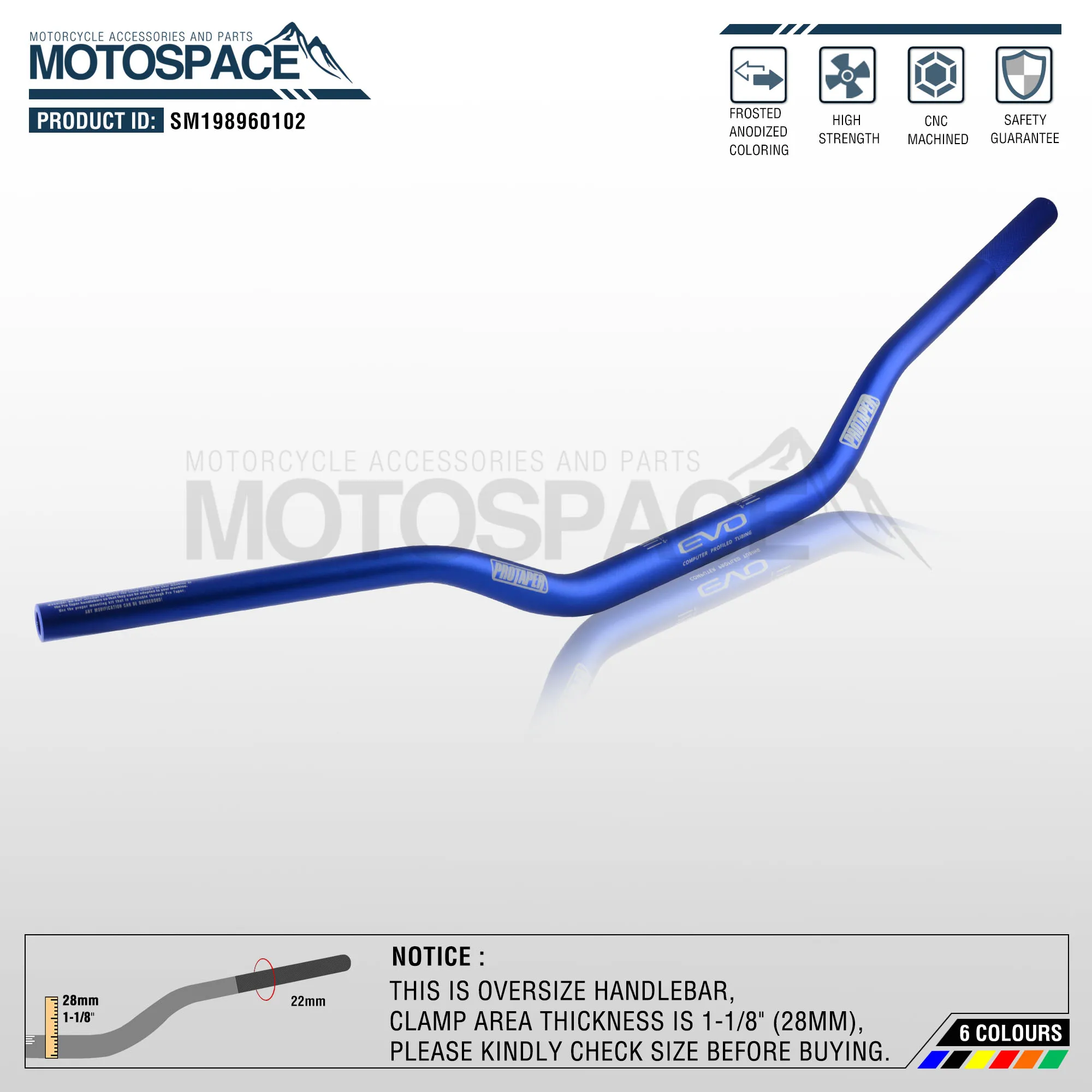 Серый алюминиевый 28 мм 1-1/" Руль для moto rcycle moto MX CR CRF CRM XR YZ YZF WR WRF DR DRX RM rmz EX 85 125 200 250 400 650