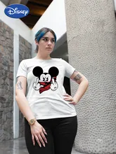 

New Minnie Mouse T Shirt Women Kawaii Plus Size Harajuku Top Cartoon Graphic Tees Funny 2021 Disney Tshirt Female Unisex Trend