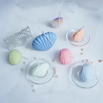 

DIY Small Shell Candle Mold Silicone Candle Mold Candle Making Wax Mould