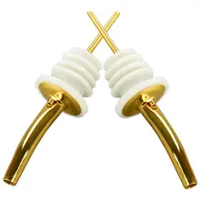 2x нержавеющая сталь вино красное вино бутылка прибор для розлива золота