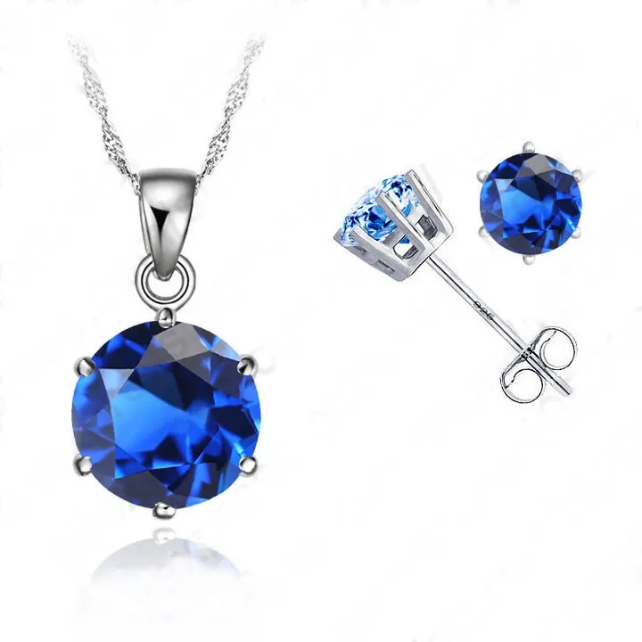 Giemi-Elegant-8-Colors-Clear-AAA-Zircon-925-Sterling-Silver-Jewelry-Sets-6-Claws-Stud-Earring (3)