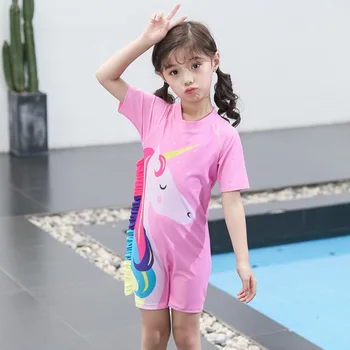 

One-Piece Swimsuits Girls Cartoon Little Pony Swimming Suits Children BeachWear