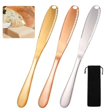 3 шт./компл. Нержавеющая сталь с отверстием нож для джема масло Ножи многоцелевой протрите крем Western хлеб нож для джема Кухня гаджет