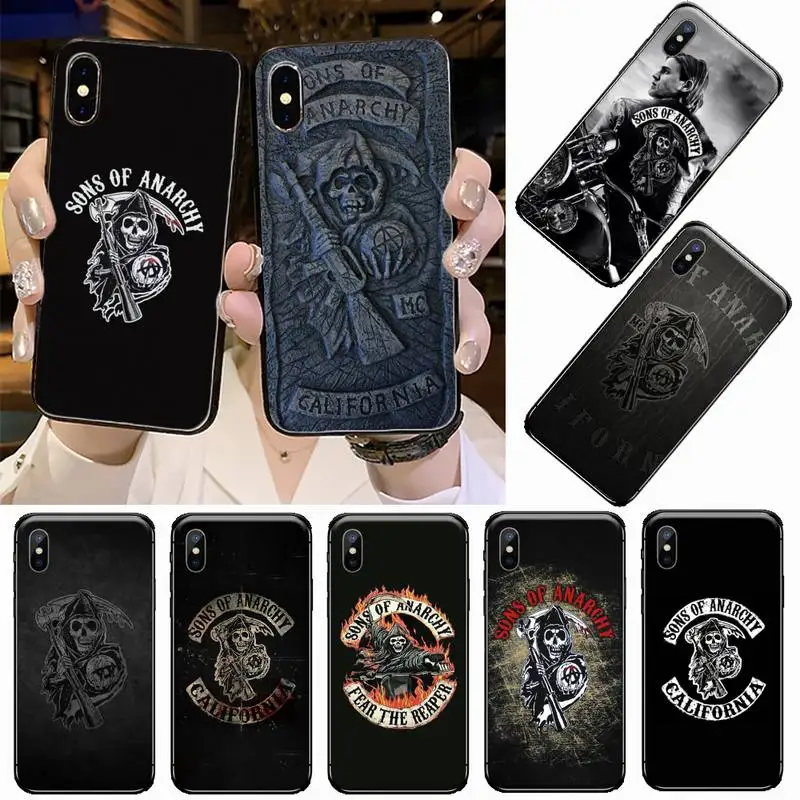 Чехол для iphone 5 5s 5c se 6 6s 7 8 plus x xs xr 11 12 pro max sons of anarchy case for Case | Мобильные телефоны и