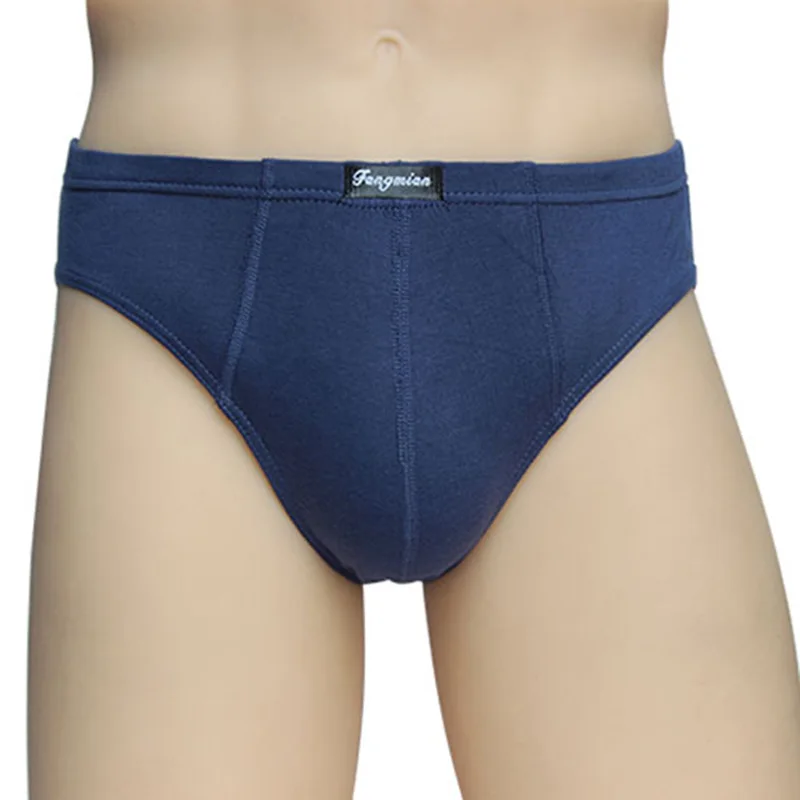 남성용 100% 면 브리프, 플러스 사이즈 속옷, 통기성 팬티, 단색 섹시 편안한 반바지, 5XL 6XL