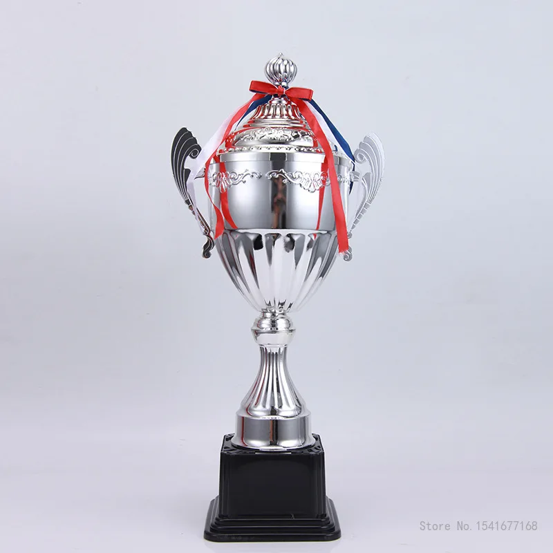 Commercial Covered Metal Trophy Universal Trophies  Souvenir Cup Customizable Reward Home Decor Gold, Silver, Bronze, Medal 1Pc