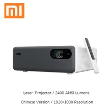 Xiaomi Mijia лазерный проектор 1080P Full HD 2400 ANSI люмен Android Wifi Bluetooth ALDP домашний кинотеатр светодиодный светильник Proyector 2+ 16GB
