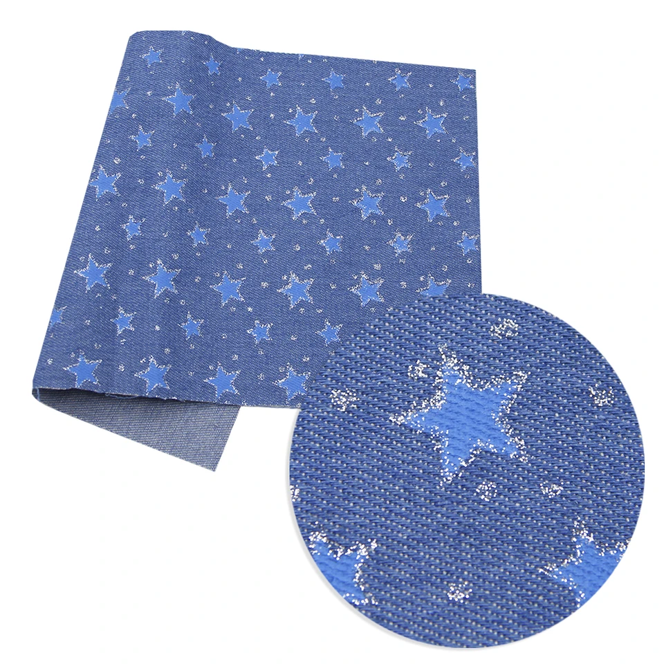 glitter denim fabric