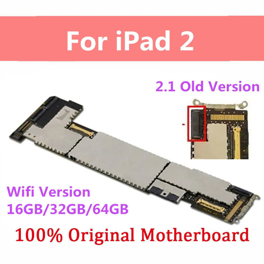 Материнская плата для iPad 2 WIFI 3G версия 16gb 32gb 64gb 1 4 логическая 100% оригинальная