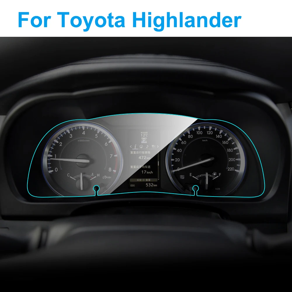 Защитная пленка для экрана автомобильной приборной панели Toyota Highlander мембрана