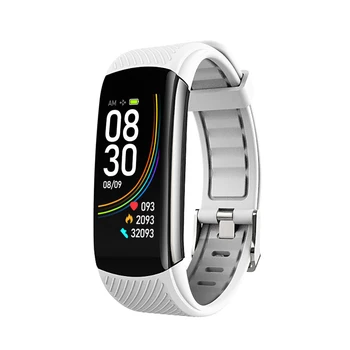 

Wristband Temperature Measure Watch Pedometer Heart Rate Monitor Waterproof Sports Call Reminder Smart Bracelet Blood Pressure