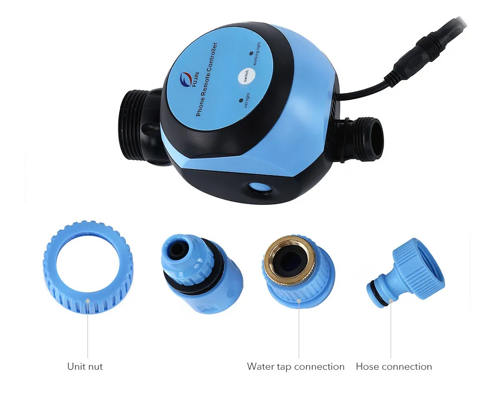 Automatic Intelligent Electronic Water Timer Smart Phone Remote Garden Irrigation Controller Watering System Solenoid Valve09