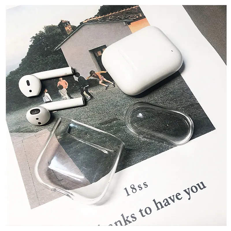 Модный Роскошный прозрачный футляр для Apple Airpods чехол наушников Аксессуары