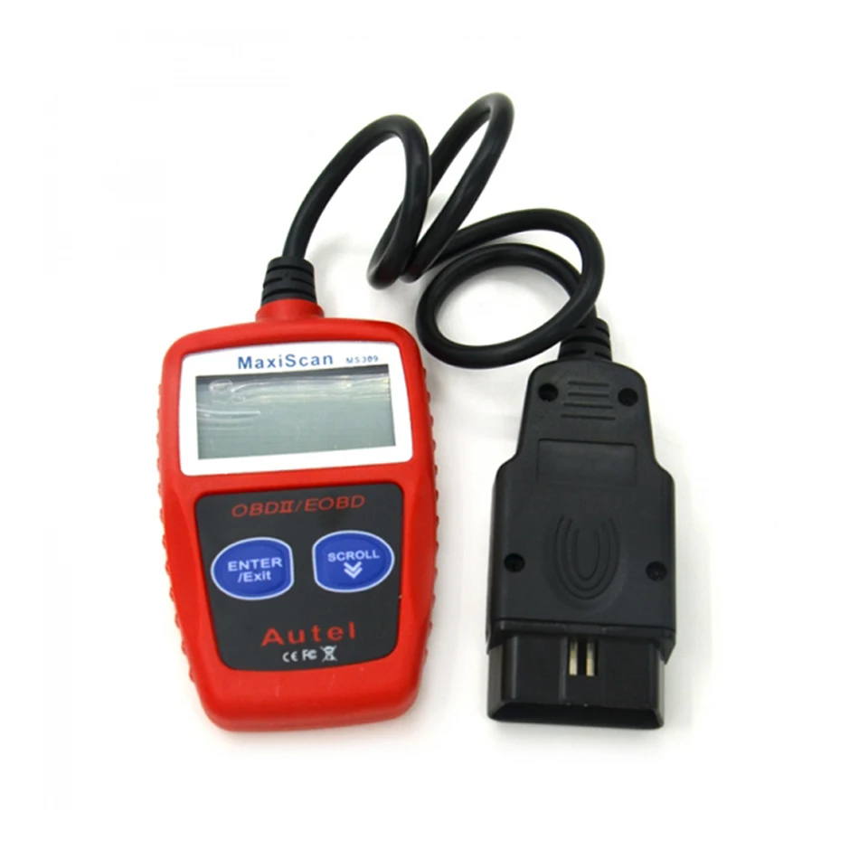 Автомобильный сканер MaxiScan MS309 OBDII/EOBD OBD2 Универсальный считыватель кодов работает