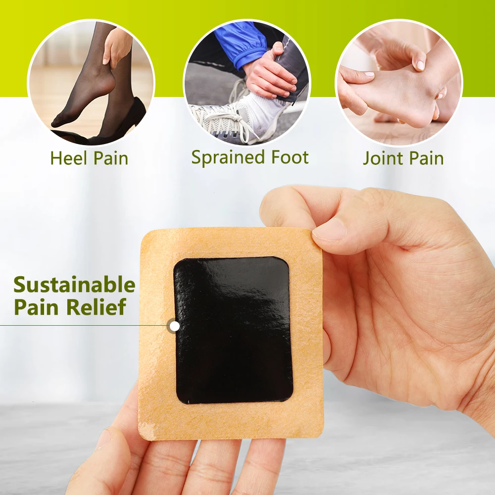 12pcs Sumifun Herbal Bone Spurs Achilles Tendonitis Patch Foot Care Treatment Patches Heel Pain Plaster Pain Relief Stickers
