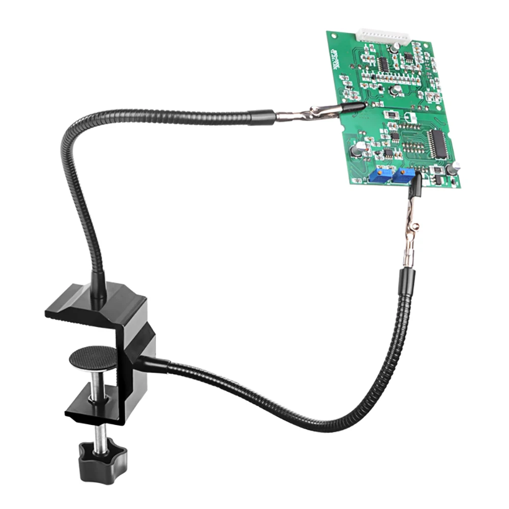 

Welding Third Hand Tool Table Clamp Soldering Stand USB 3X LED Illuminated Magnifier Bench Vise Soldering Holder