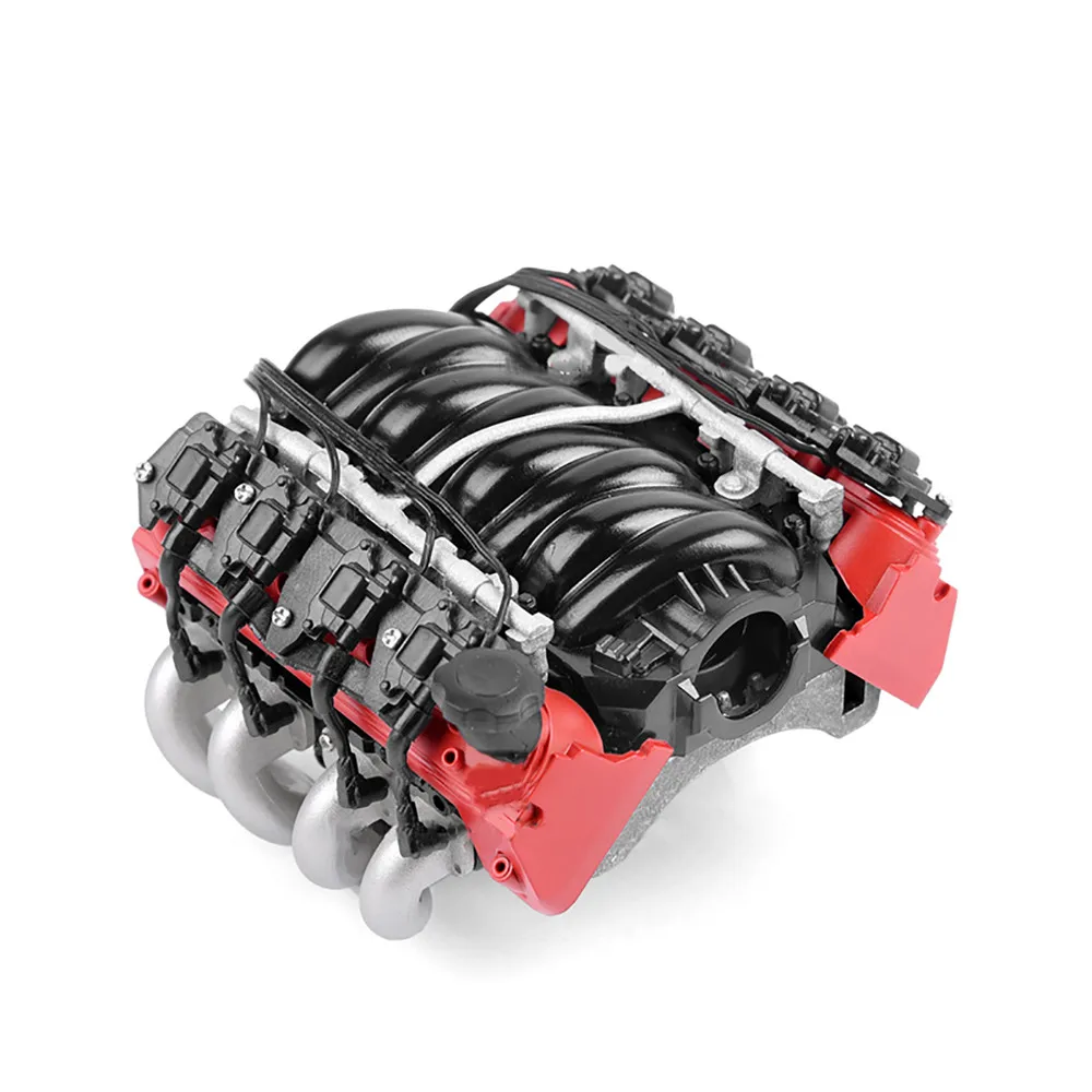 LS7 V8 Электрический двигатель радиатор двойной кулер для 1/10 TRX4 Defender SCX10 RC Гусеничный автомобиль запчасти Вентилятор охлаждения