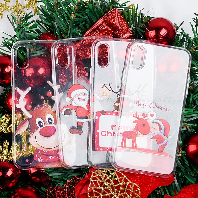 Рождественские новогодние подарки Милый лось Телефон чехол для iPhone 6 6S 7 8 Plus Чехлы XS Max XR X XI XIR 11 TPU силиконовый чехол
