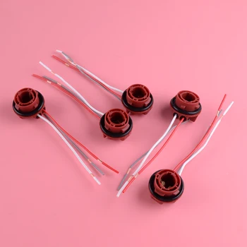 

DWCX 5PCS Car Bulb Holder Connector for Indicator Stop Tail Brake Light BAY15D 1157