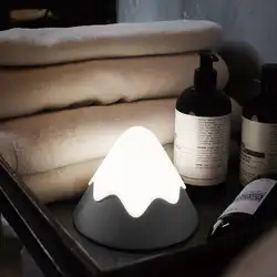 Led Снежная горная Ночная лампа декоративное освещение для дома креативная атмосфера огни Мода Профессиональный