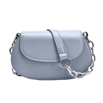 

Ladies Shoulder Bag Fashion Summer Women Handbag Chains Female Wild Bag Shopping Youth Bag Easy to carry Blue