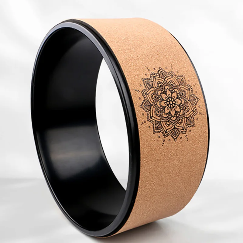 Деревянные колеса для йоги Пилатес и с Буддой, в форме лотоса Профессиональный Tpe круг для йоги Тренажерный зал Упражнение назад тренировочный инструмент Бодибилдинг Фитнес