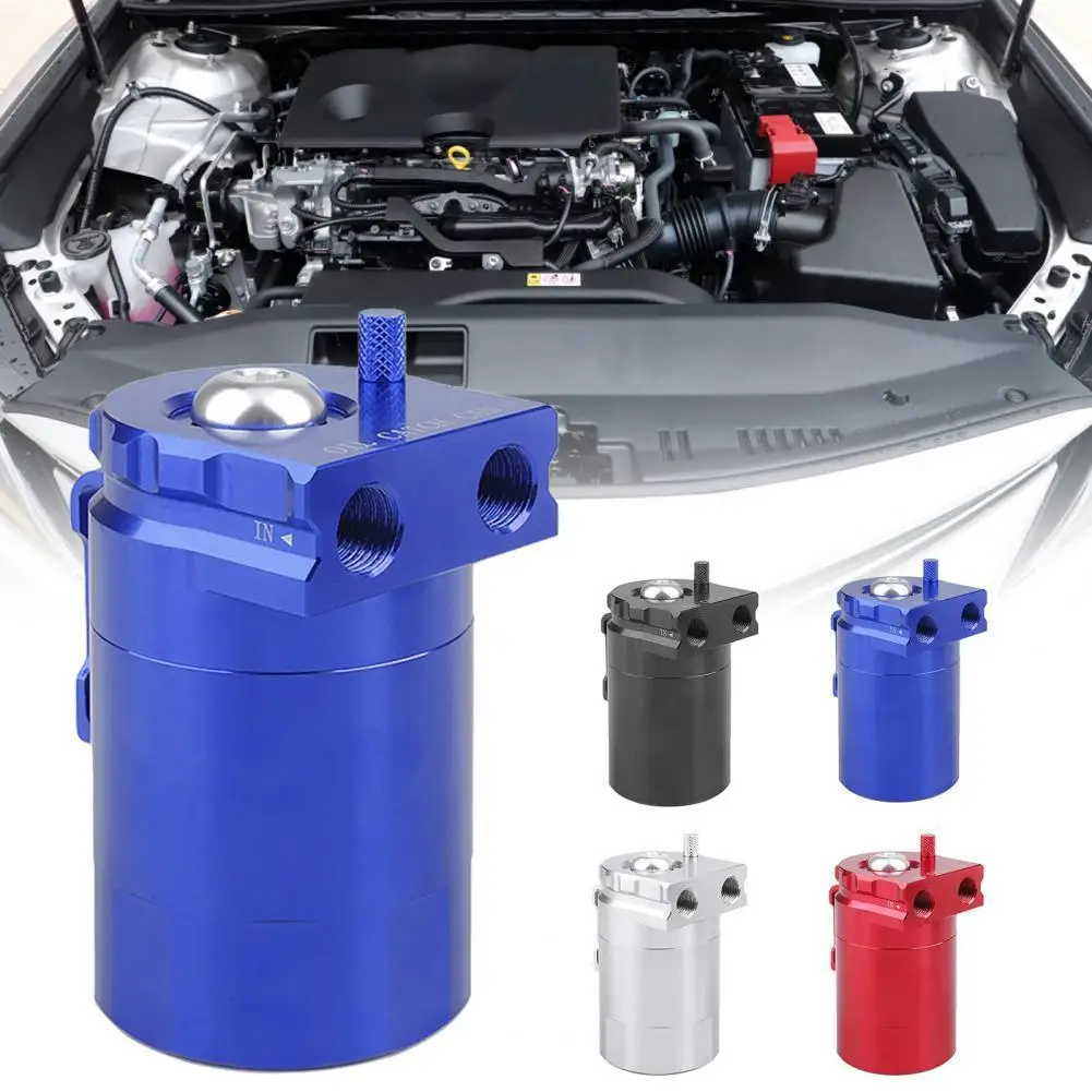 

60% Dropshipping!!Oil Catch Can High Performance Better Filter Solid Color Aluminum Alloy Reservoir Tank for Car