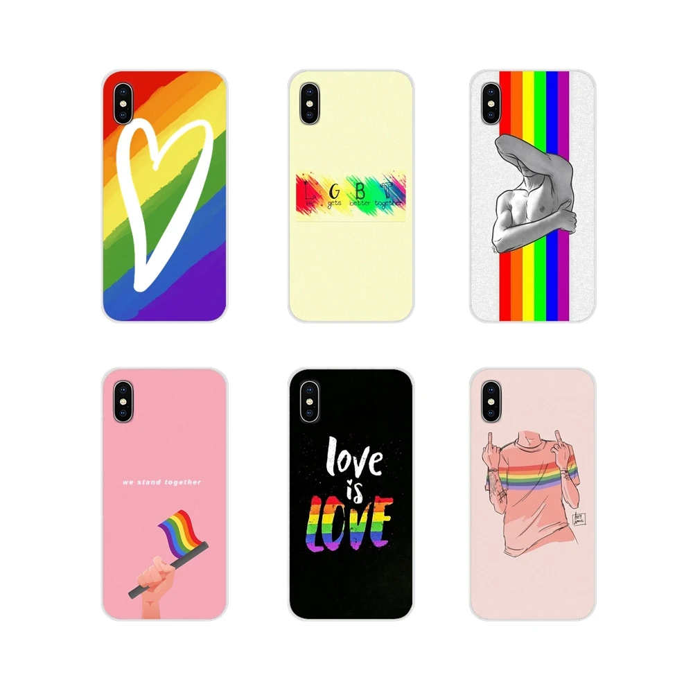 

Silicone Shell Covers For Huawei Mate Honor 4C 5C 5X 6X 7 7A 7C 8 9 10 8C 8X 20 Lite Pro Gay Lesbian LGBT Rainbow Flag Pride ART