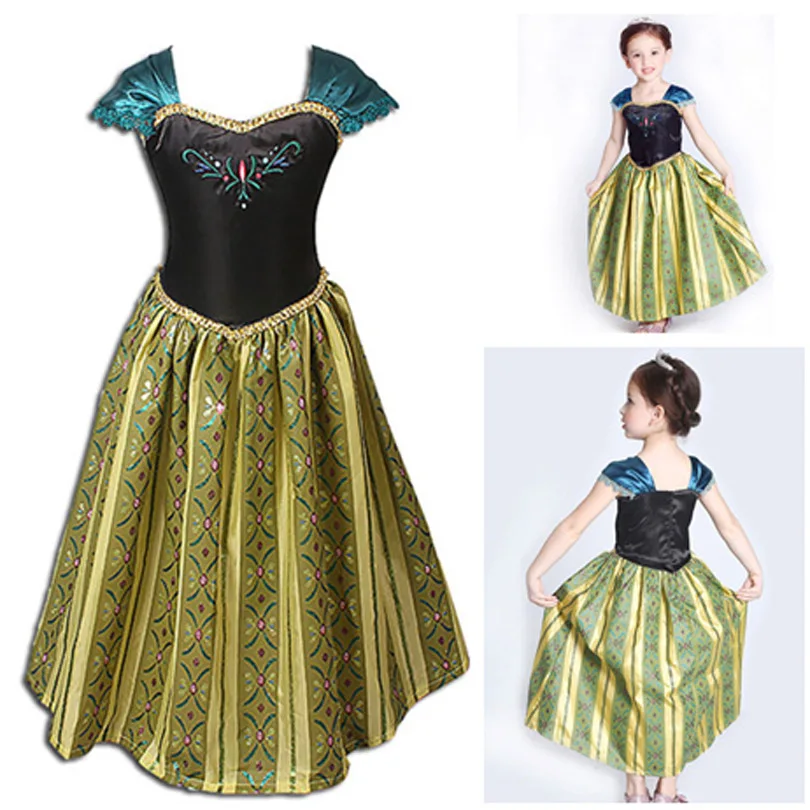 Новинка года; платье для маленьких девочек костюмы Снежной принцессы с героями мультфильмов; платья Анны и Эльзы детская одежда для костюмированной вечеринки в стиле Феи Детские От 3 до 12 лет на Хэллоуин