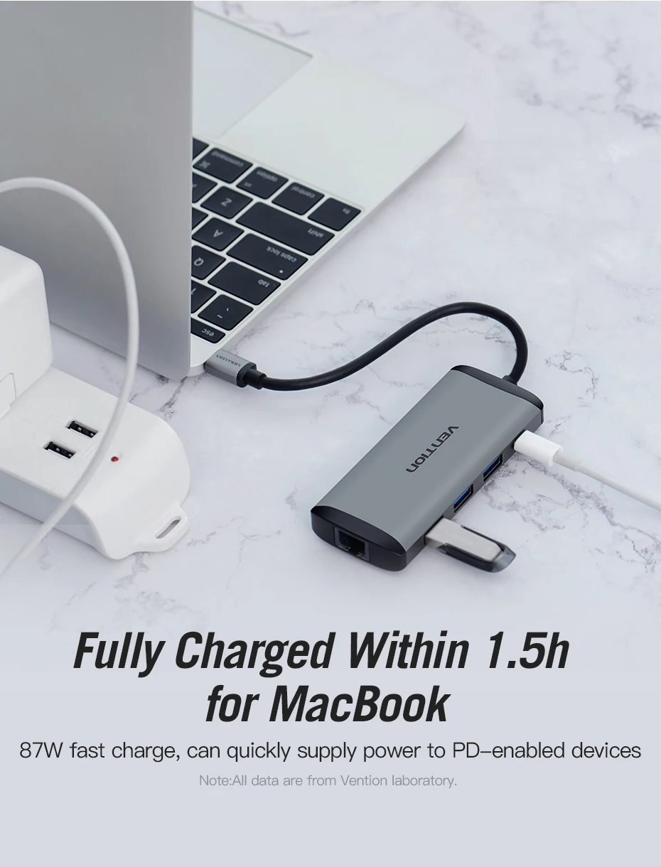 Vention Usb концентратор usb type C к HDMI USB 3,0 концентратор Thunderbolt 3 адаптер для MacBook samsung S9 huawei mate 20 P20 Pro USB-C концентратор