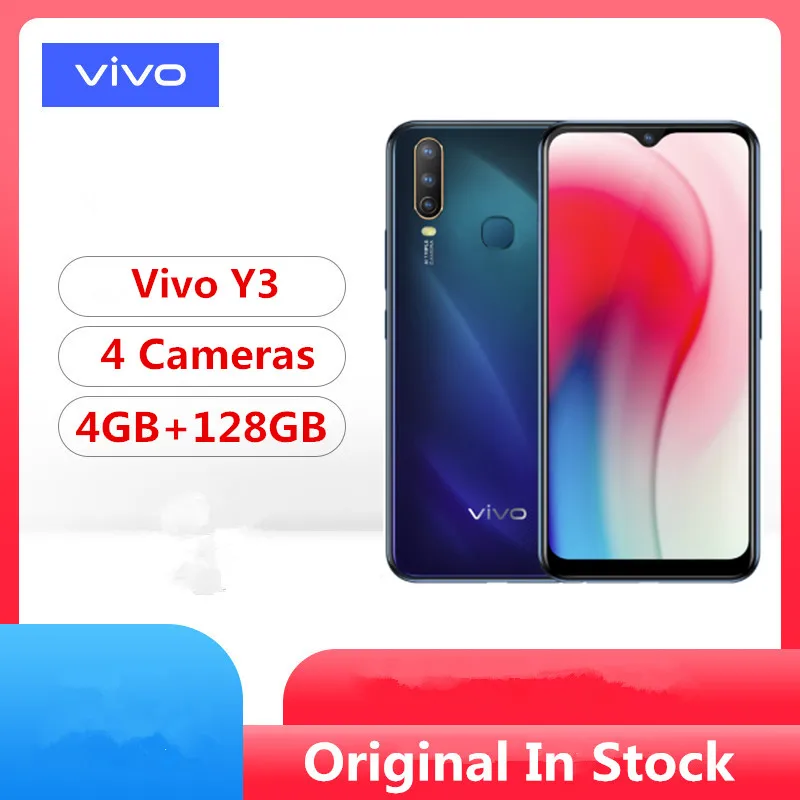 Vivo Y3 смартфон с 5 99 дюймовым дисплеем восьмиядерным процессором ОЗУ 4 Гб ПЗУ 5000 ГБ