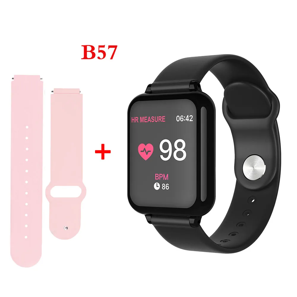 B57 N Strap Bluetooth Smartwatch спортивные часы B57 наручные часы для измерения артериального давления для мужчин и женщин водонепроницаемые часы Шагомер умный Браслет - Цвет: B57 N Strap
