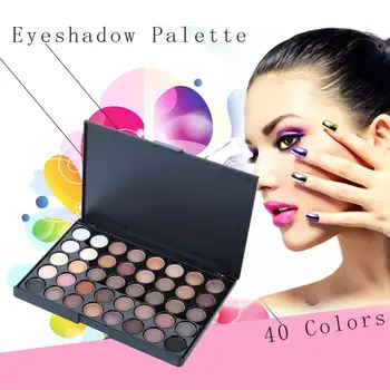 

Professional Cosmetic 40 Colors Matte Eyeshadow Palette Waterproof Eye Shadow Women Makeup Shimmer Eyeshadow Set